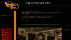 What Mustangirs.com website looked like in 2020 (4 years ago)