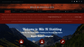 What Milehidistilling.com website looked like in 2020 (4 years ago)