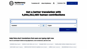 What Mymemory.translated.net website looked like in 2020 (4 years ago)