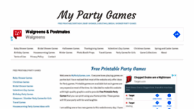 What Mypartygames.com website looked like in 2020 (4 years ago)