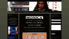 What Monicaecuador.com website looked like in 2020 (4 years ago)