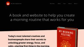 What Mymorningroutine.com website looked like in 2020 (4 years ago)