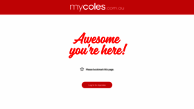 What Mycoles.com.au website looked like in 2020 (4 years ago)