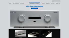 What Musicalfidelity.com website looked like in 2020 (5 years ago)