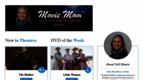 What Moviemom.com website looked like in 2020 (4 years ago)
