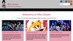 What Missdream.org website looked like in 2020 (4 years ago)