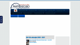 What Mateinfo.ro website looked like in 2020 (4 years ago)