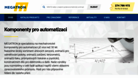 What Megatron.cz website looked like in 2020 (4 years ago)