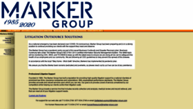 What Marker-group.com website looked like in 2020 (4 years ago)