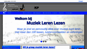 What Muzieklerenlezen.nl website looked like in 2020 (4 years ago)