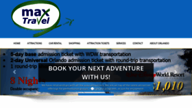 What Maxtravelonline.com website looked like in 2020 (4 years ago)