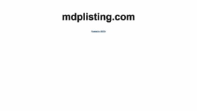 What Mdplisting.com website looked like in 2020 (4 years ago)