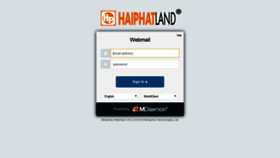 What Mail.haiphatland.com.vn website looked like in 2020 (4 years ago)