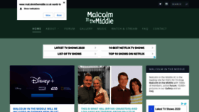 What Malcolminthemiddle.co.uk website looked like in 2020 (4 years ago)