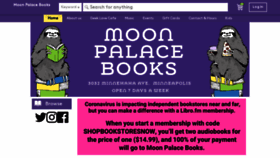 What Moonpalacebooks.com website looked like in 2020 (4 years ago)
