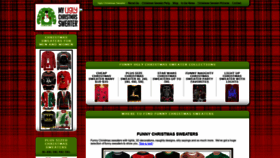 What Myuglychristmassweater.com website looked like in 2020 (4 years ago)
