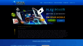 What Mobiledewapoker.com website looked like in 2020 (4 years ago)