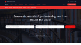 What Masterstudies.ca website looked like in 2020 (4 years ago)