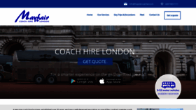 What Mayfaircoaches.com website looked like in 2020 (4 years ago)