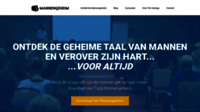 What Mannengeheim.nl website looked like in 2020 (4 years ago)