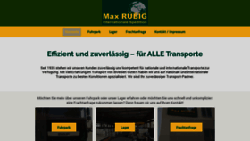 What Maxruebig.de website looked like in 2020 (4 years ago)