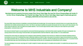 What Mhsindustrials.com website looked like in 2020 (4 years ago)