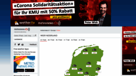 What Meteonews.nl website looked like in 2020 (5 years ago)