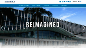 What Miamibeachconvention.com website looked like in 2020 (4 years ago)