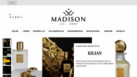 What Madisonperfumery.hu website looked like in 2020 (4 years ago)