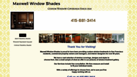 What Maxwellwindowshades.com website looked like in 2020 (4 years ago)