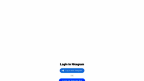 What My.nicegram.app website looked like in 2020 (4 years ago)