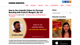 What Marinabarayeva.com website looked like in 2020 (4 years ago)