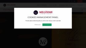 What Millesimeprive.com website looked like in 2020 (4 years ago)