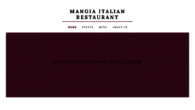 What Mangiaitalianrestaurant.net website looked like in 2020 (4 years ago)
