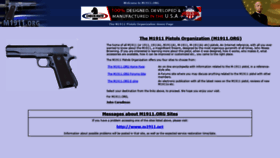 What M1911.org website looked like in 2020 (4 years ago)