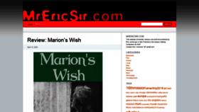What Mrericsir.com website looked like in 2020 (4 years ago)