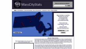 What Masscitystats.org website looked like in 2020 (4 years ago)