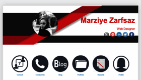 What Mzarfsaz.ir website looked like in 2020 (4 years ago)