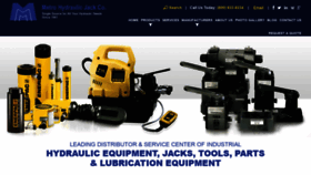 What Metrohydraulic.com website looked like in 2020 (5 years ago)