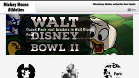What Mickeymouseathletics.com website looked like in 2020 (4 years ago)