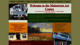 What Mainstreetartcenter.com website looked like in 2020 (4 years ago)