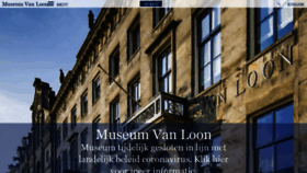 What Museumvanloon.nl website looked like in 2020 (6 years ago)