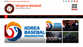 What Milujeme-baseball.cz website looked like in 2020 (4 years ago)