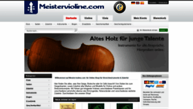 What Meistervioline.com website looked like in 2020 (4 years ago)