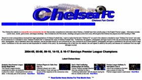 What Mychelseafc.com website looked like in 2020 (4 years ago)