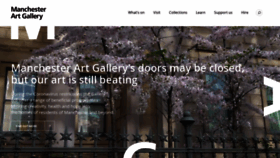 What Manchestergalleries.org website looked like in 2020 (4 years ago)
