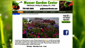 What Mussergardencenter.com website looked like in 2020 (4 years ago)