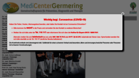 What Medicenter-germering.de website looked like in 2020 (4 years ago)