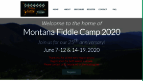 What Montanafiddlecamp.org website looked like in 2020 (4 years ago)