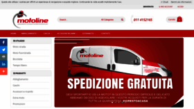 What Motoline.it website looked like in 2020 (4 years ago)